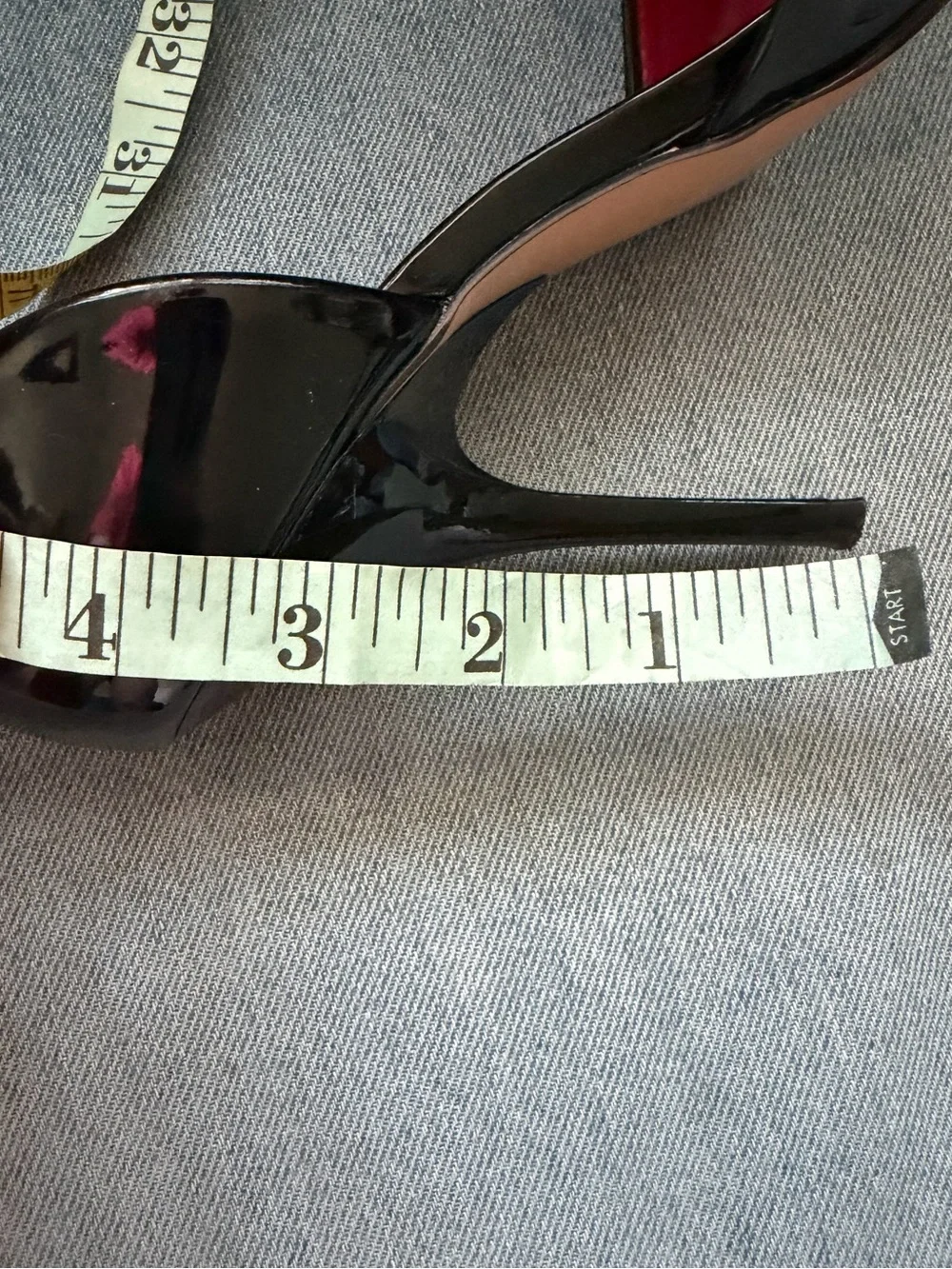 Black Patent Leather Heels Size 7